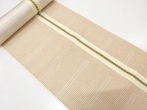 アンティーク　縞模様織り出し　八寸帯地反物